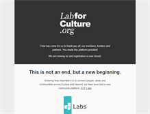 Tablet Screenshot of labforculture.org